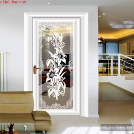 Decal dán kính nghệ thuật glasses011