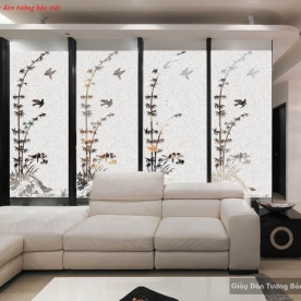 Decal dán kính mờ nghệ thuật art005