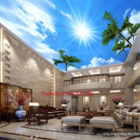 Tranh dán trần nhà C061