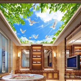 Tranh dán trần nhà C096