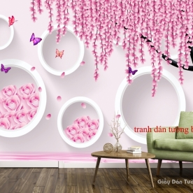 Tranh dán tường 3D-019