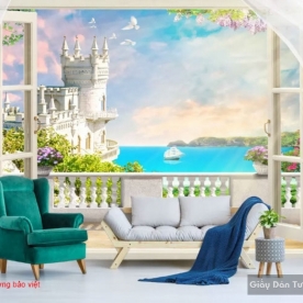 Tranh dán tường 3D D028