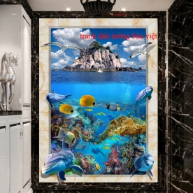 Tranh dán tường 3D đẹp S097