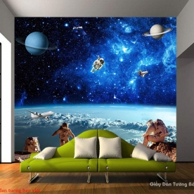 Tranh dán tường 3d galaxy c141