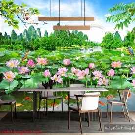 Tranh dán tường 3d phong thủy ft092