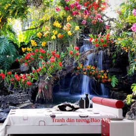 Tranh dán tường cho spa nail W101