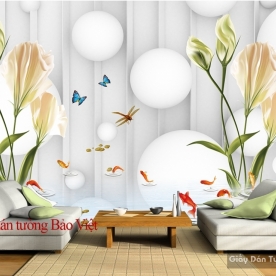 Tranh dán tường đẹp 3D-048