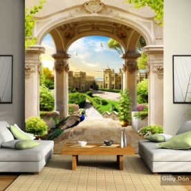 Tranh dán tường phong cảnh 3D S056