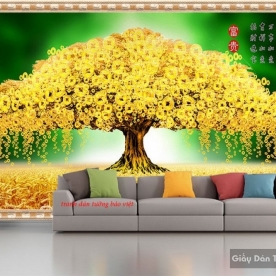 Tranh dán tường phong thủy tài lộc ft085