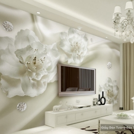 Tranh giấy dán tường hoa 3D FL027