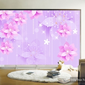 Tranh giấy dán tường hoa 3D FL030