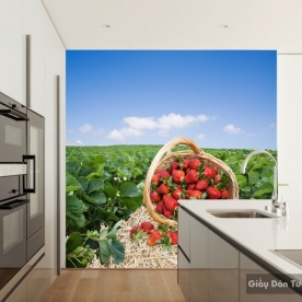 Tranh giấy dán tường hoa 3D H058