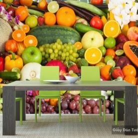 Tranh giấy dán tường hoa 3D H059