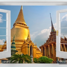 Tranh Dán Tường Cửa Sổ DC108