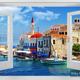 Tranh Dán Tường Cửa Sổ DC12