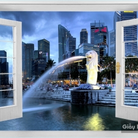 Tranh Dán Tường Cửa Sổ DC120