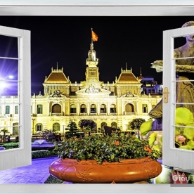 Tranh Dán Tường Cửa Sổ DC137