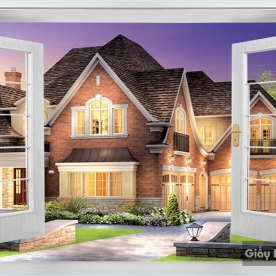 Tranh Dán Tường Cửa Sổ DC14