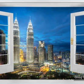 Tranh Dán Tường Cửa Sổ DC15