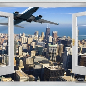 Tranh Dán Tường Cửa Sổ DC155