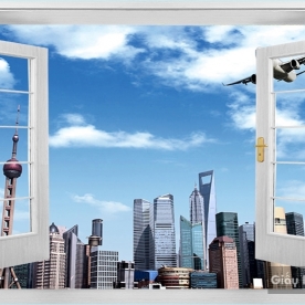 Tranh Dán Tường Cửa Sổ DC157