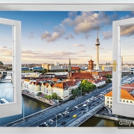 Tranh Dán Tường Cửa Sổ DC18