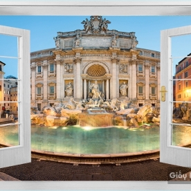 Tranh Dán Tường Cửa Sổ DC23