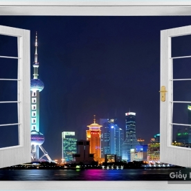 Tranh Dán Tường Cửa Sổ DC33