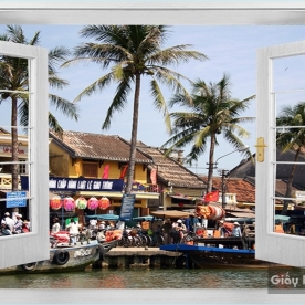 Tranh Dán Tường Cửa Sổ DC35