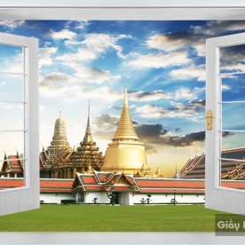 Tranh Dán Tường Cửa Sổ DC42