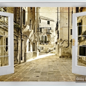 Tranh Dán Tường Cửa Sổ DC60