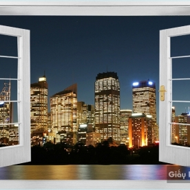 Tranh Dán Tường Cửa Sổ DC62