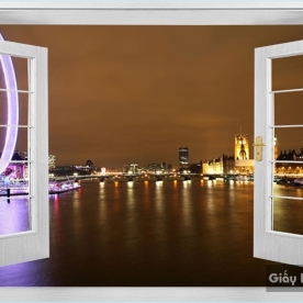 Tranh Dán Tường Cửa Sổ DC66