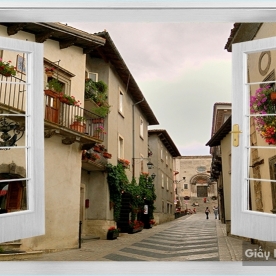 Tranh Dán Tường Cửa Sổ DC69