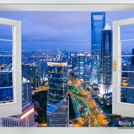 Tranh Dán Tường Cửa Sổ DC83