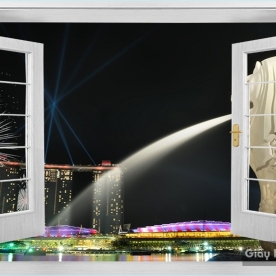 Tranh Dán Tường Cửa Sổ DC84