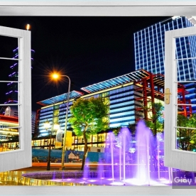 Tranh Dán Tường Cửa Sổ DC86