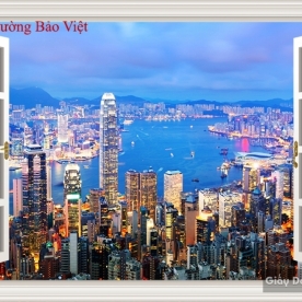 Tranh dán tường cửa sổ Fm190