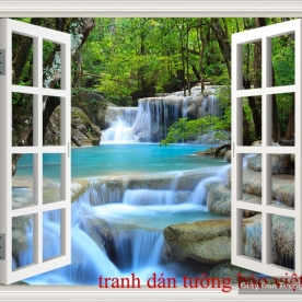 Tranh dán tường cửa sổ W003