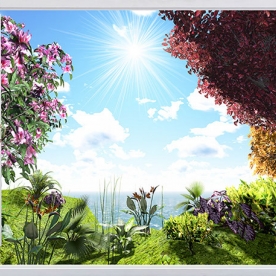 Tranh dán tường cửa sổ 3d fi142