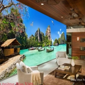 Giấy dán tường phong cảnh biển panorama v008