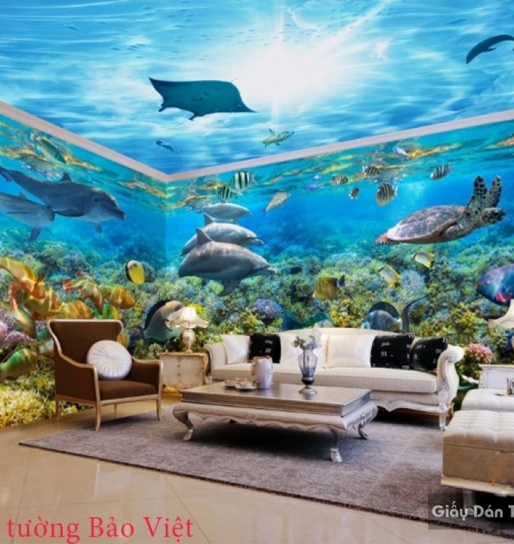 Tranh dán tường cảnh biển đẹp v007