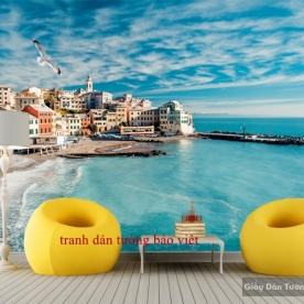 Tranh dán tường phong cảnh biển S096