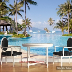 Tranh dán tường phong cảnh biển S121