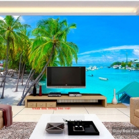 Tranh dán tường phong cảnh biển S142
