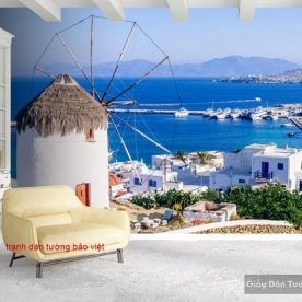 Tranh dán tường phong cảnh biển S159