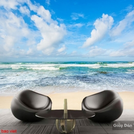 Tranh dán tường phong cảnh biển S212