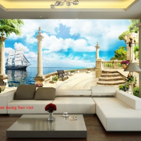 Tranh dán tường phong cảnh biển s251