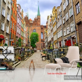 Tranh dán tường cảnh thành phố Fm271