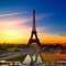 Tranh dán tường phong cảnh Eiffel Fm210